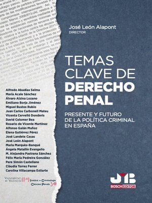 cover image of Temas clave de Derecho penal